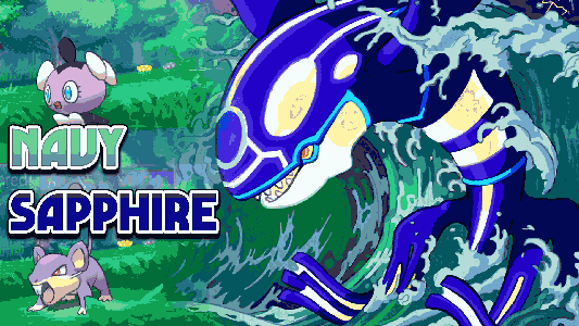 Pokemon Navy Sapphire cover is made by Ducumon