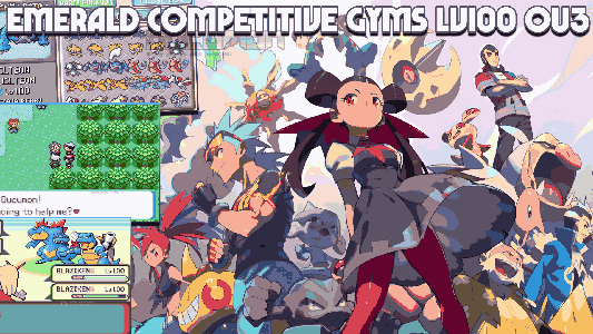 Pokemon Emerald Competitive Gyms LV100 OU3 Cover is made by Ducumon